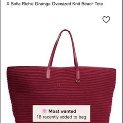 Tommy Hilfiger X Sofia Richie Grainge Oversized Knit Beach Tote