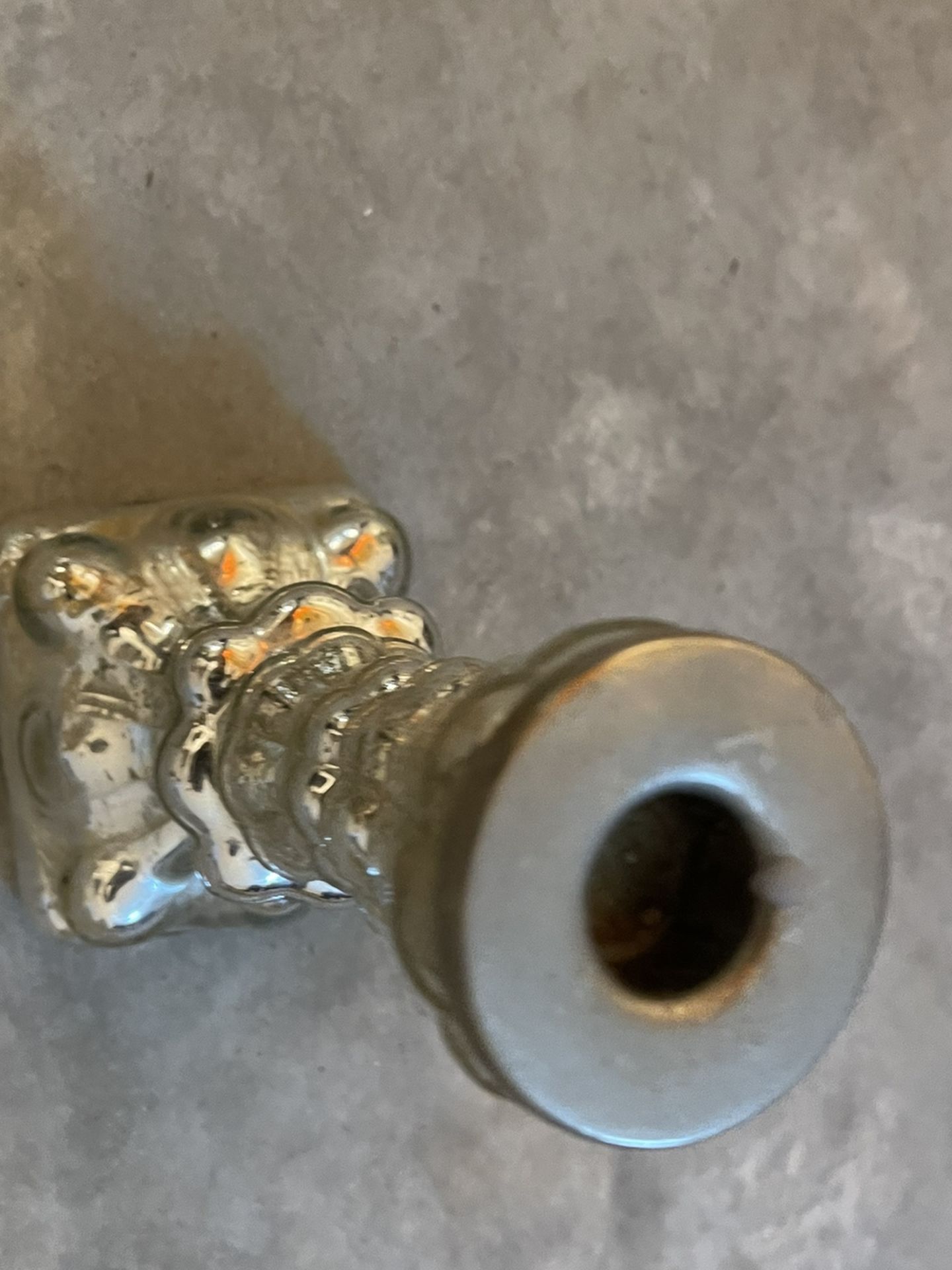 Mercury Glass Candle Sticks., Really Nice Mercury Glass.