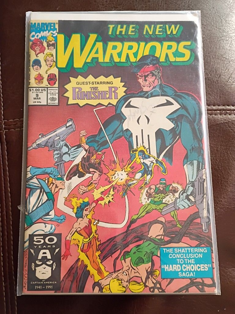 The New Warriors Guest Starring The Punisher Signed By Mark Bagley