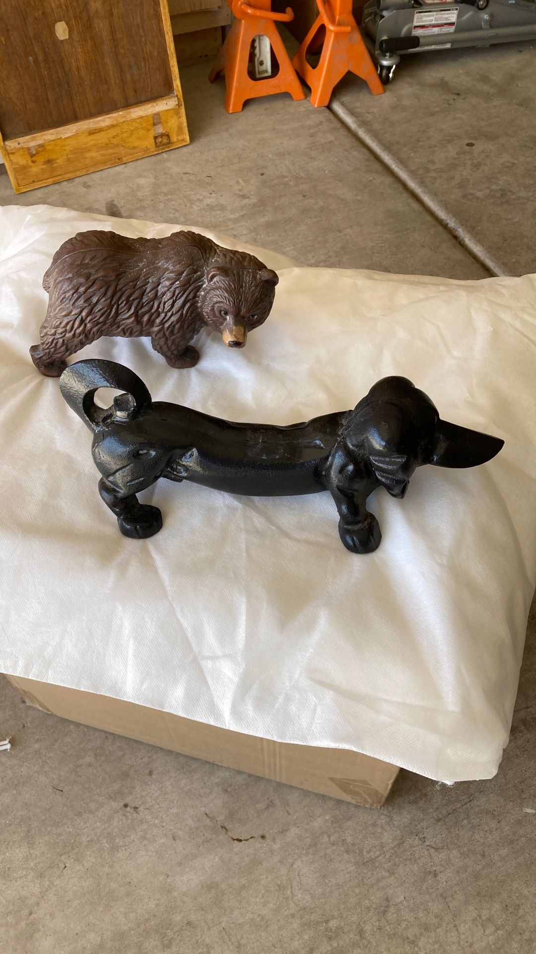 Cast Iron (2) Door Stops