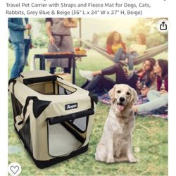 XL  Soft Dog Crate 3 Doors 