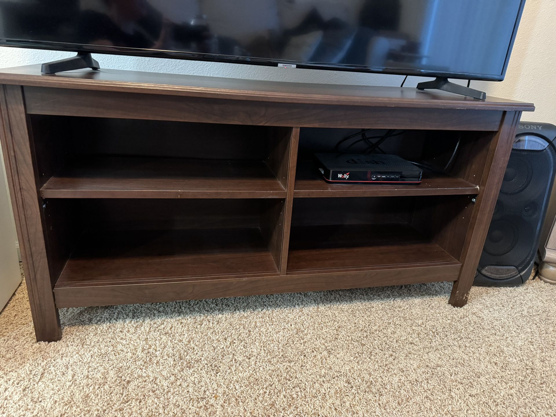 Tv Stand With Adjustable Shelves