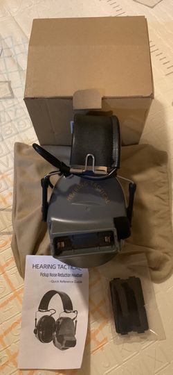 Tactical Headset COMTA 2pin with Microphone，Sound Amplification. Hearing protection  Folding headband with leather covering  Noise canceling flexible 