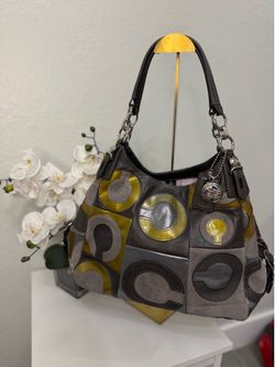 Coach Madison Maggie Mia Inlaid C’s Patchwork Hobo Bag