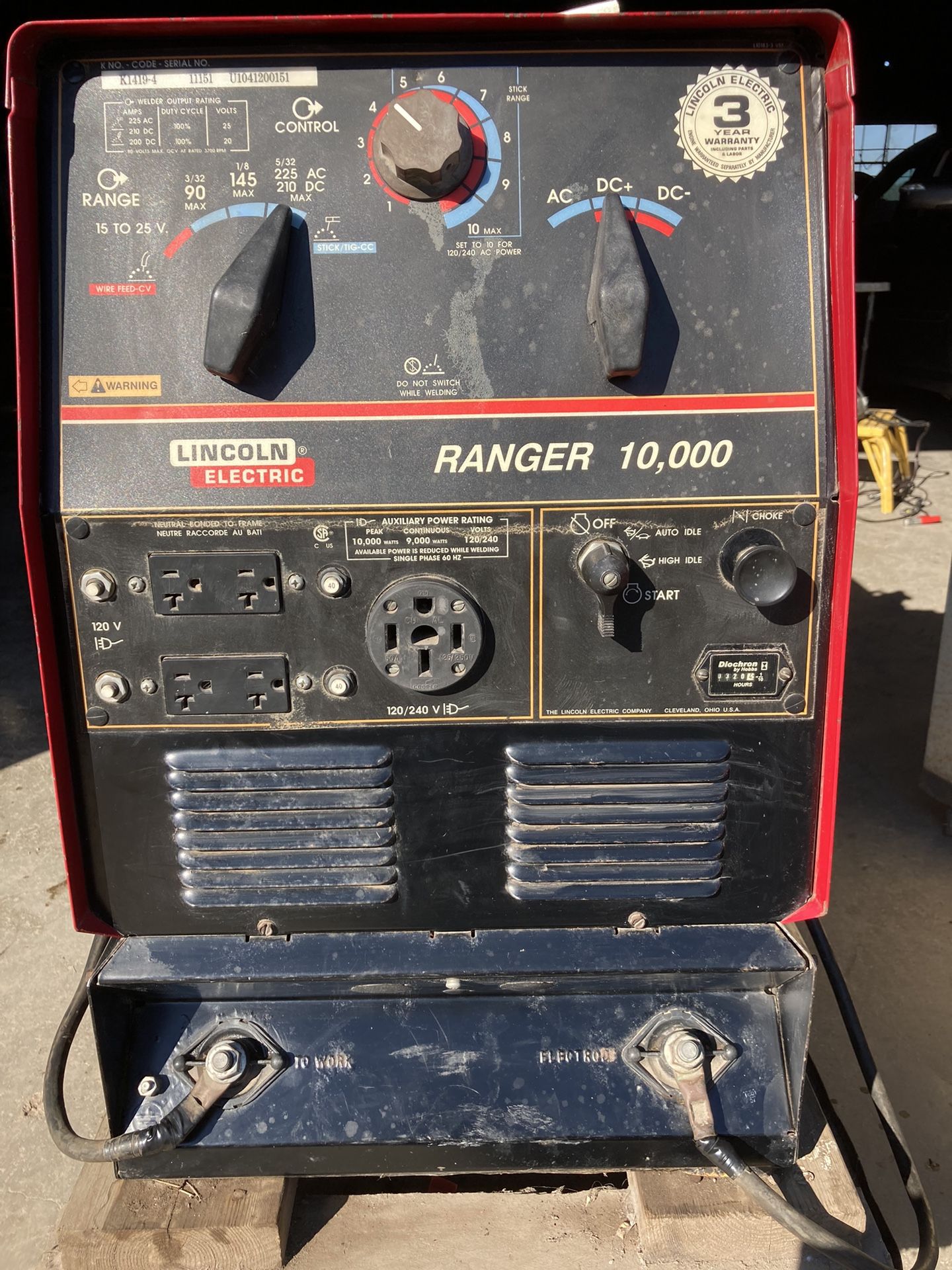 Lincoln Ranger Welder 10k