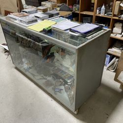 Glass Display Case With Light