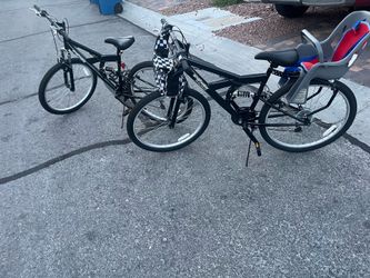 Two mountains bikes 150 each or 250 for both