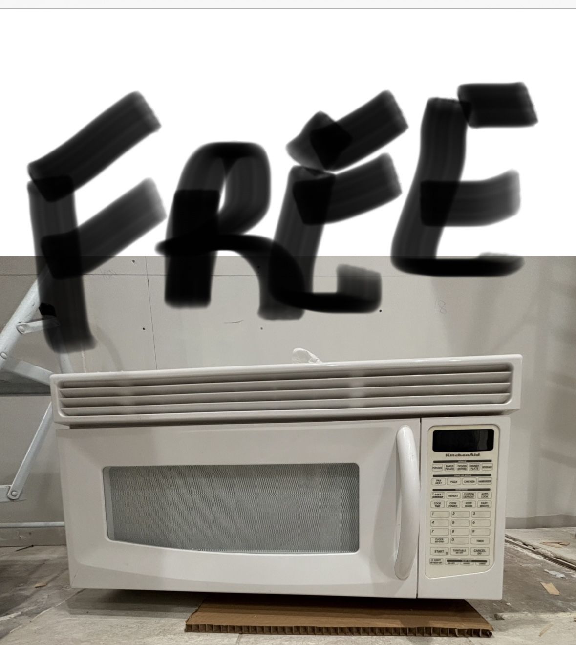 Free Microwave 30”(under Cabinet) Has Plug