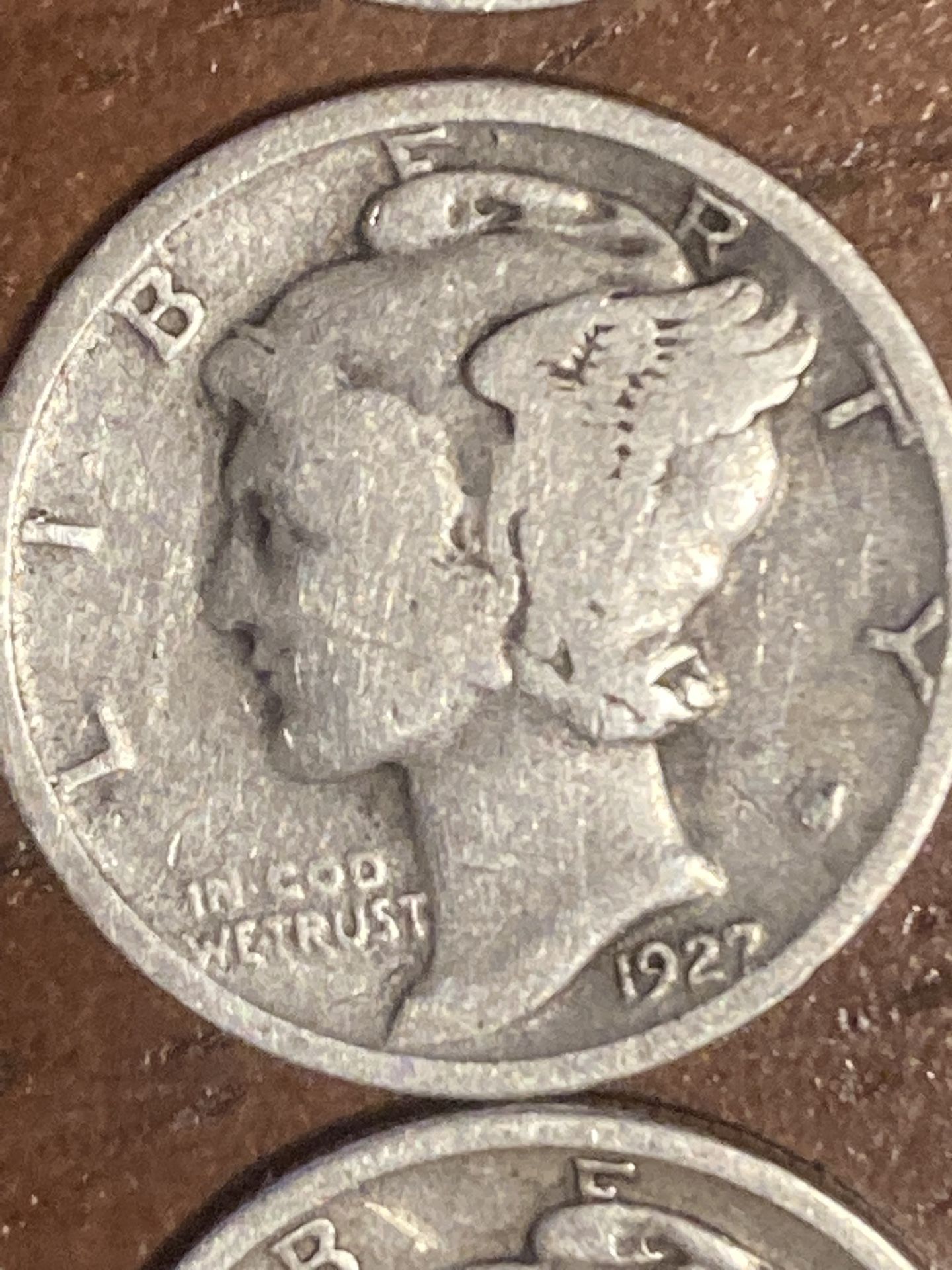 1927 Mercury Dime