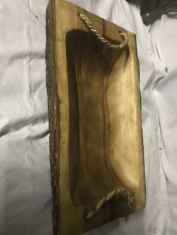 Wood vase