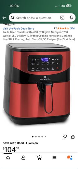 Brand new Paula Deen Air fryer. Black color