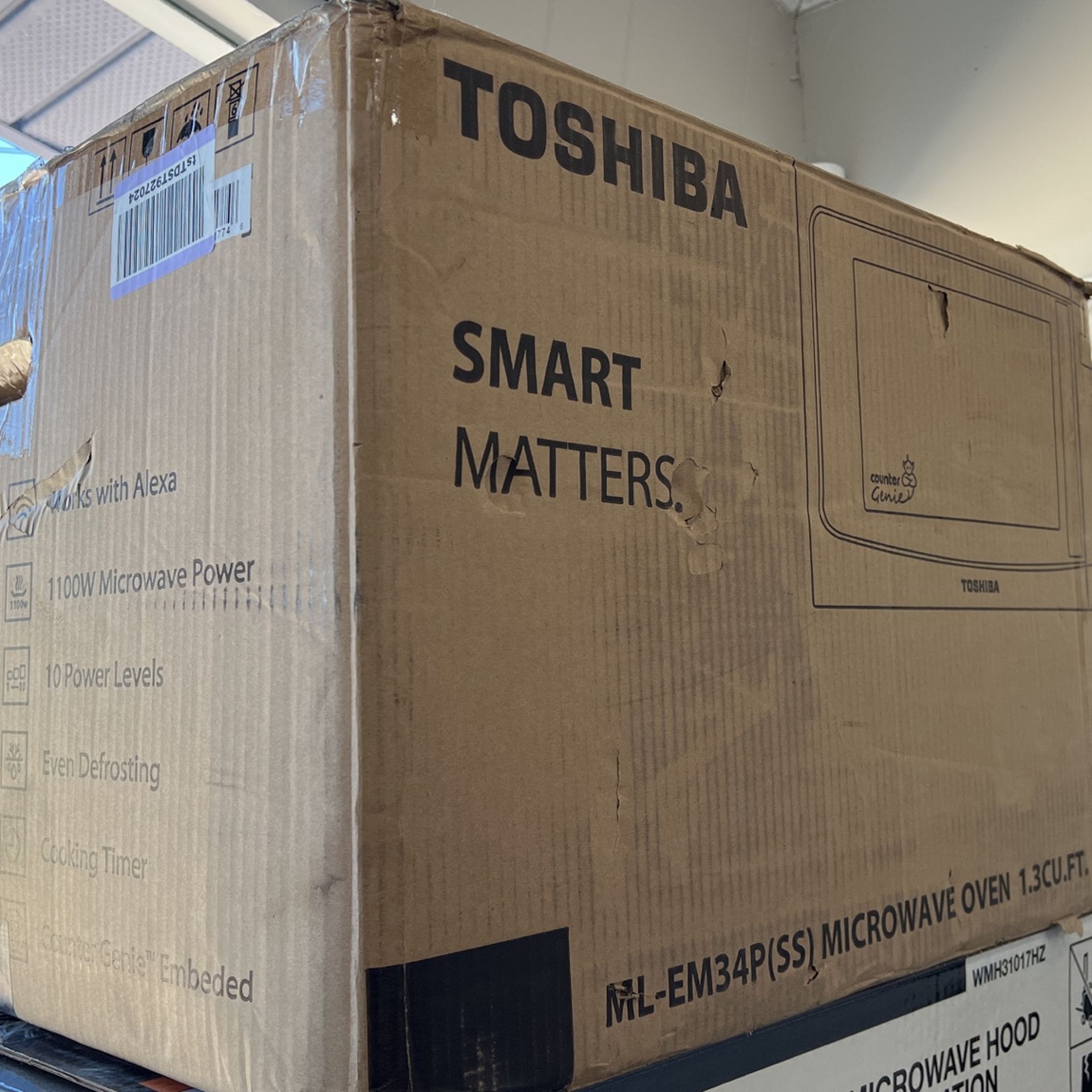 TOSHIBA ML-EM34P(SS) Smart Countertop Microwave