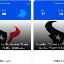 Houston Texans Ticket 