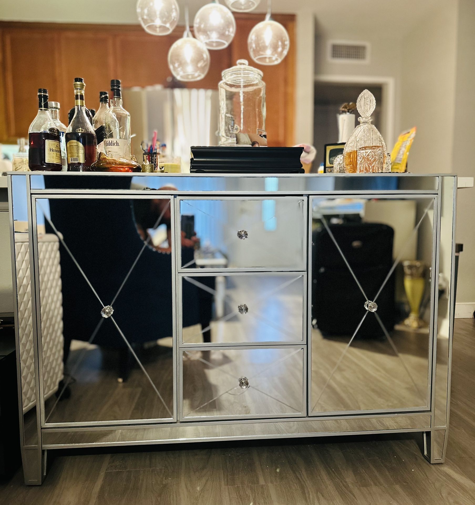 Modern Mirrored Dresser Great for Any Room