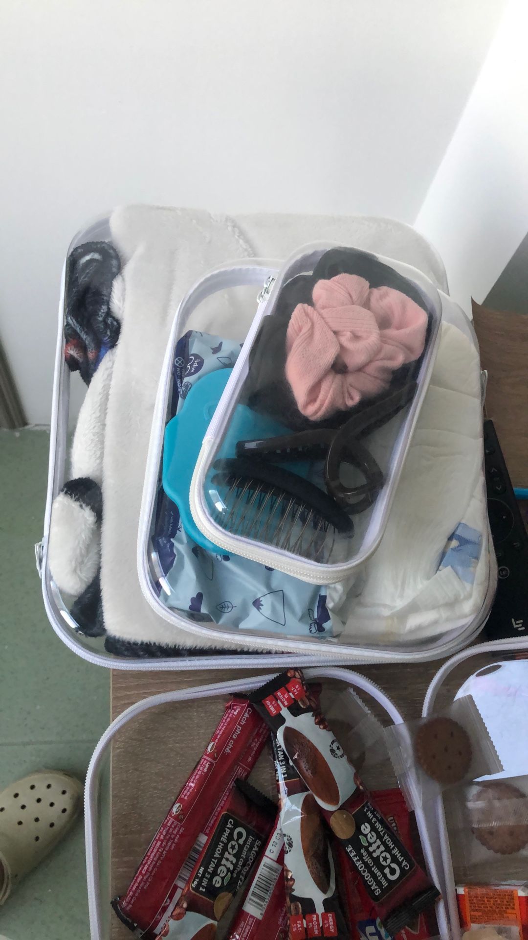 Clear Storage Box Set For Toys Or Diaper Bag