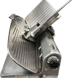 12” Hobart Slicer Automatic Like New 1712 Gear Drive Heavy Duty Semi Frozen Meat Japanese Deli Cheese 115v NSF With New Sharpener Stones 