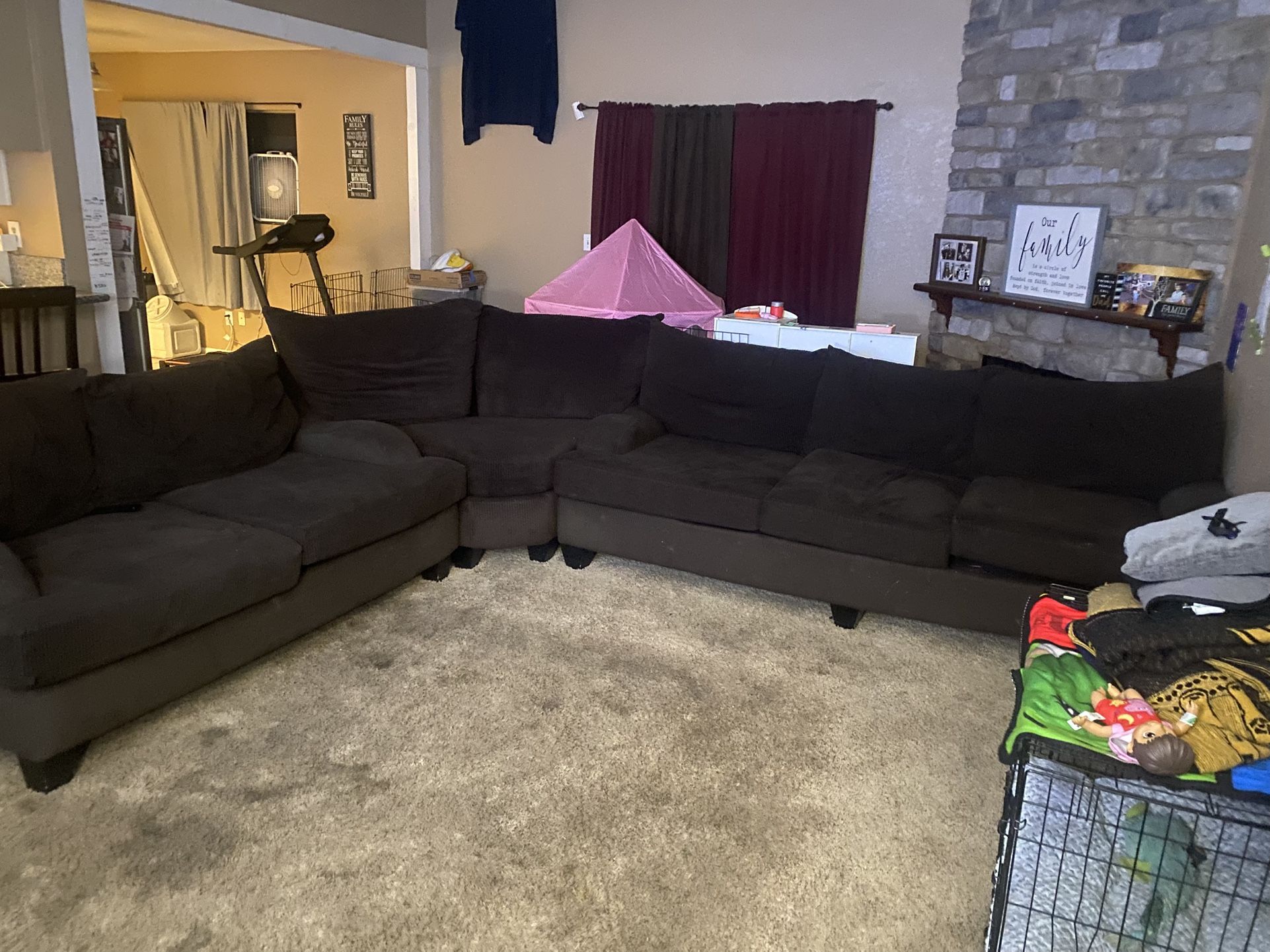 Brown Sectional Couch