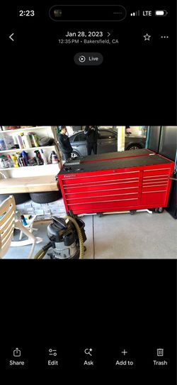 Snap on tool box