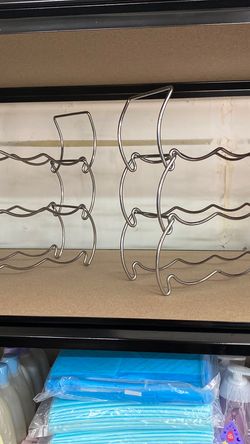 Chrome wine rack