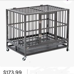 Metal Pet Crate with 2 Doors