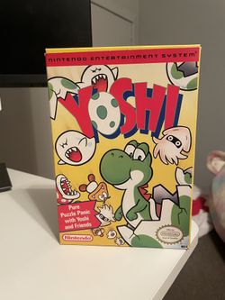 1992 Nintendo Entertainment System NES Yoshi W/Original Box & Insert