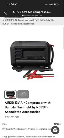 NOCO AIR20 12V Air Compressor with Flashlight
