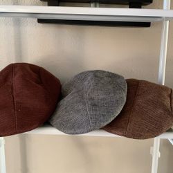 #hats #mens #small Brown #grey #bundle #no Brand