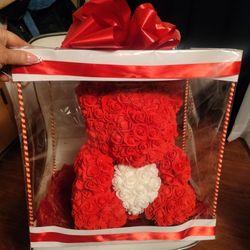 Valentine Flower Teddy 