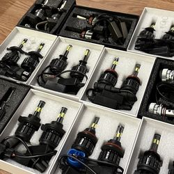 9004 LED Headlight Bulbs,9004/HB1 Hi/Lo Beam LED Headlight Bulb 6500k 9004 LED Bulb Cool White luces 