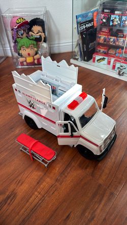 WWE Wrekkin’ Slambulance Breakaway Ambulance Vehicle Mattel Elite COMPLETE