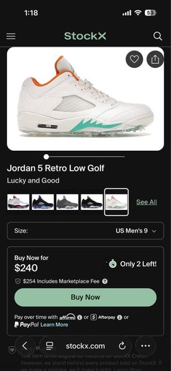 Jordan Retro 5 Low Golf shoes