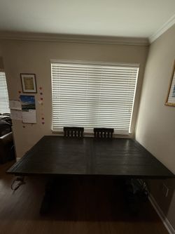 Extendable Dark Chocolate Farm Table 200$