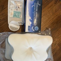 New!  Cooling Adjustable Memory Foam Pillow For Neck Pain 