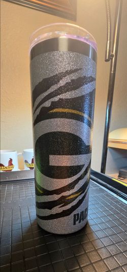 Green Bay 20oz Glitter Tumbler