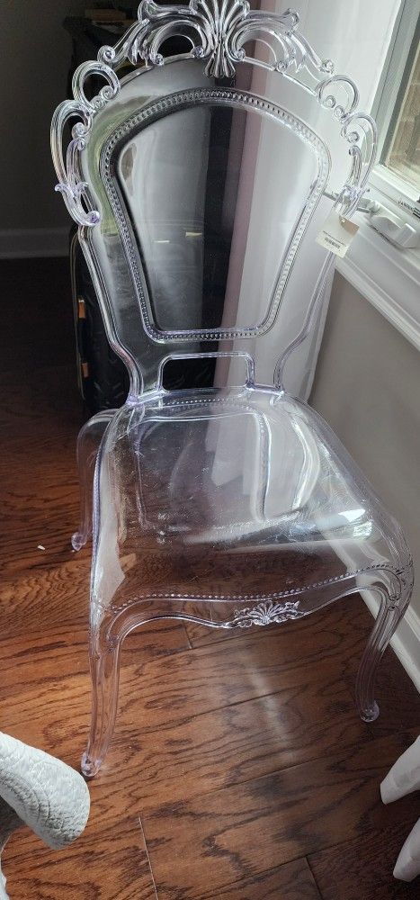 Princess Ghost Armless Heavy Duty Acrylic Chair