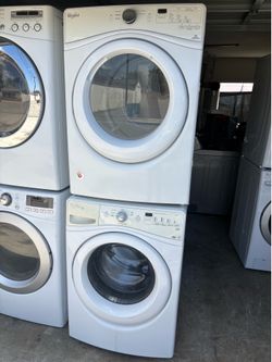 Whirlpool duet stackable washer and gas dryer