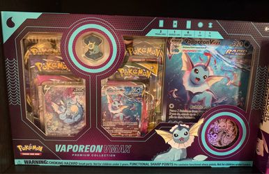 Pokémon TCG Vaporeon VMAX premium collection box