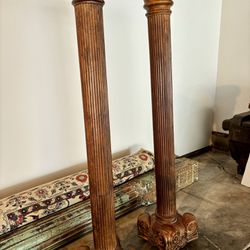 Carved Wood Pillars
