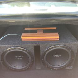Dual 12 Inch Subwoofers And Amp