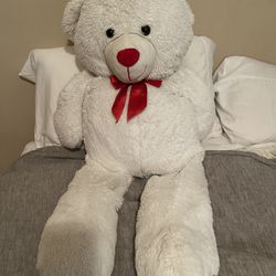 Big White Cuddly Teddy Bear 44 L Name Is Charlie
