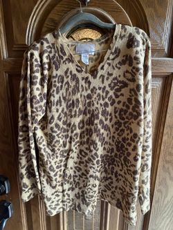 Medium Sparkly Cheetah Sweater