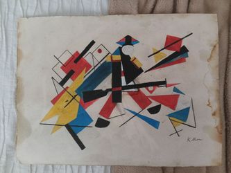 Old Russian abstract painting