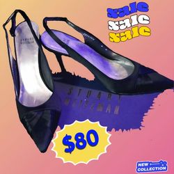 Like New Black Stuart Weitzman Slingback Heels