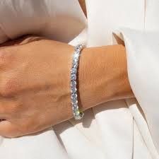 5mm Diamond Tennis Bracelet (7.5 Inches) Solid 10kt Gold