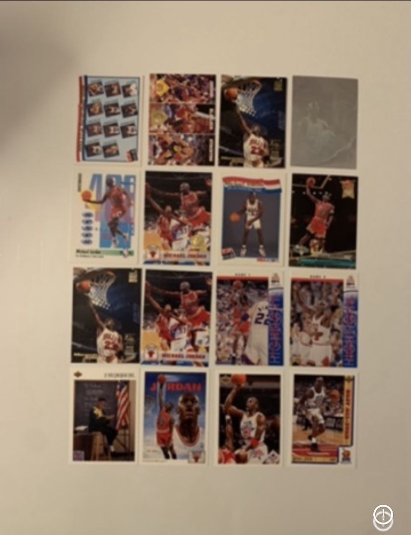16 Michael Jordan Basketball Cards Chicago Bulls 