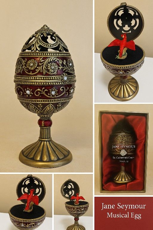 Jane Seymour St. Catherine's Court Musical Egg - Collectible in Box