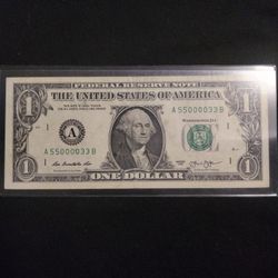 2013 One Dollar Bill  Trinario 🔥🔥