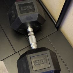 Dumbbell 60 lbs single