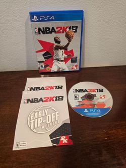 NBA 2K18 PS4 Sony Playstation 4 2017 Basketball Video Game Disc and Case