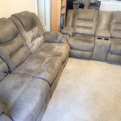 Sheridan II Reclining Sofa& Love Seat Set
